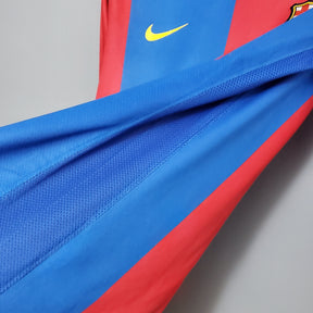 Camisola Barcelona Titular 06/07 - Versão Retro Manga Comprida