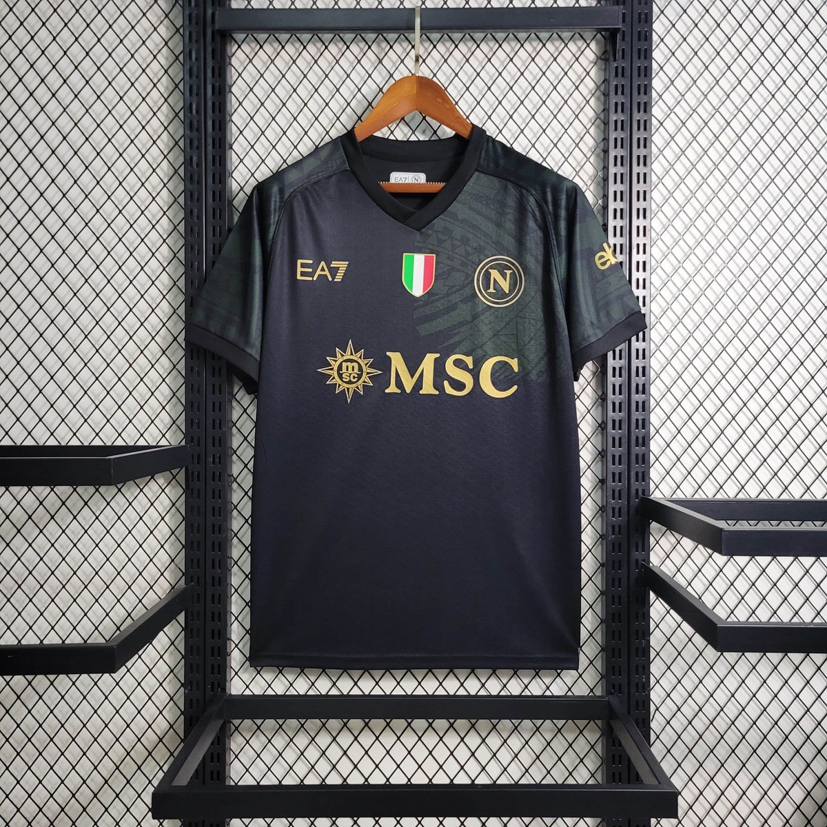 Camisola Napoli Away 23/24 EA7 Adepto Masculina - Lançamento