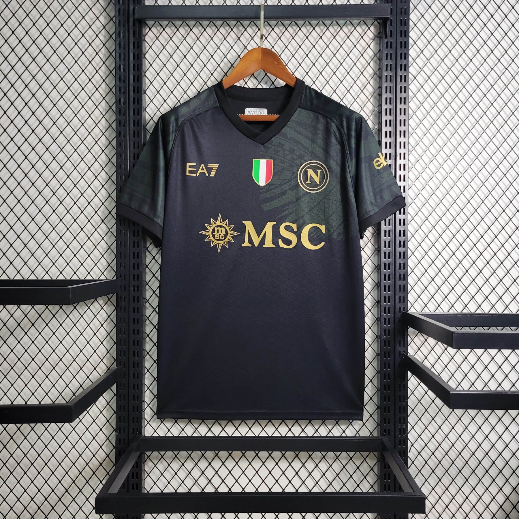 Camisola Napoli Away 23/24 EA7 Adepto Masculina - Lançamento