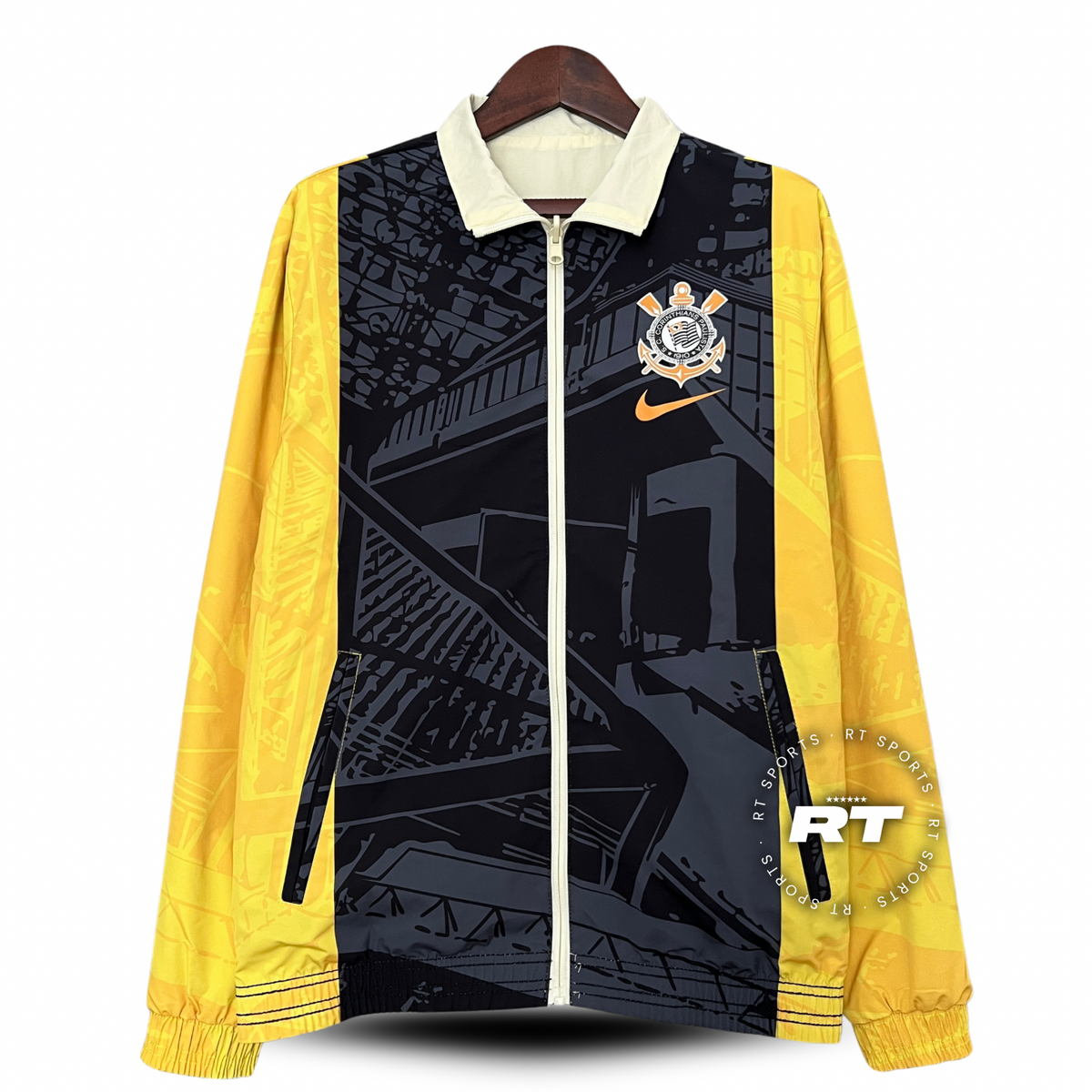 Casaco Corta Vento Corinthians Dupla Face 2024/25