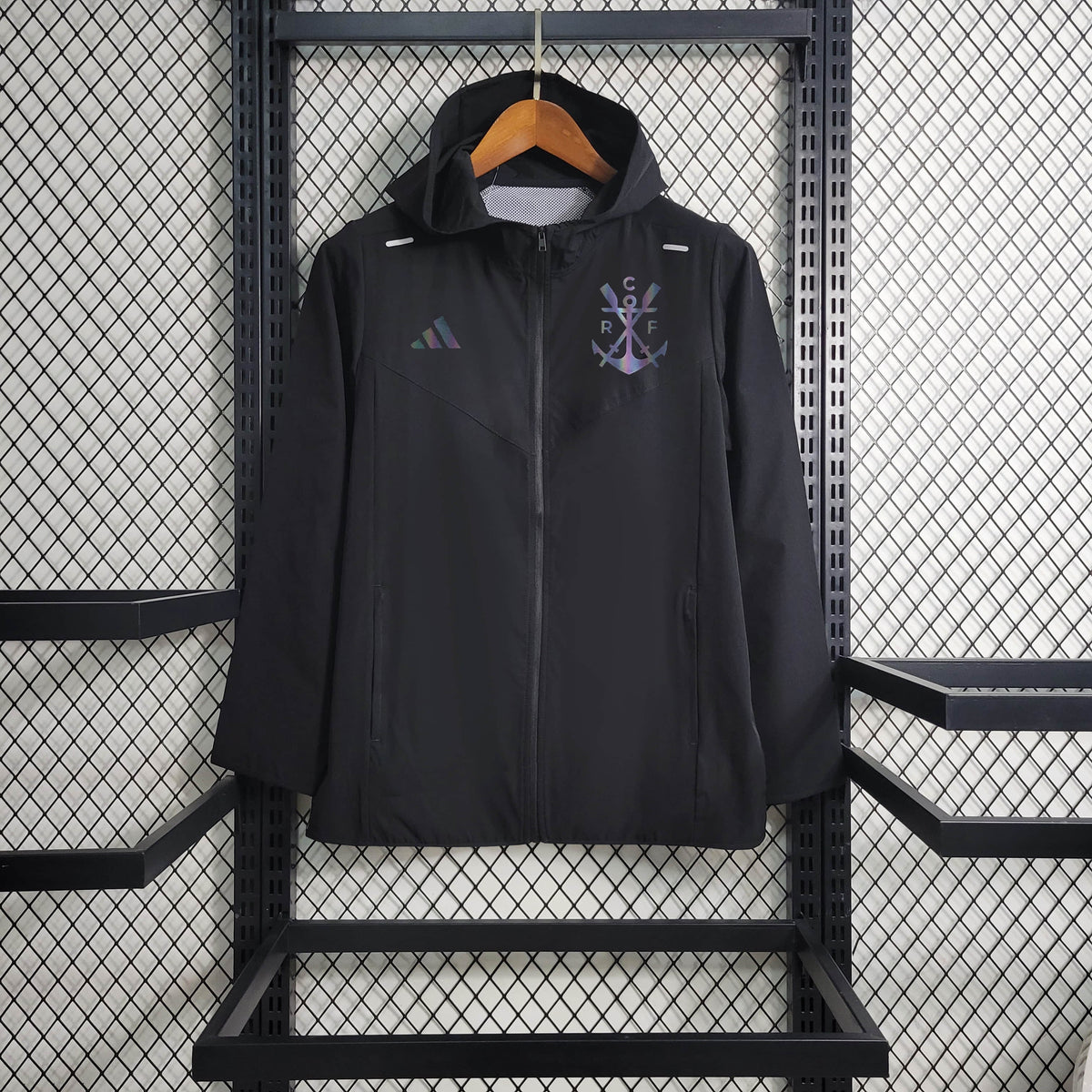 Casaco Corta Vento Flamengo Black 2023/24