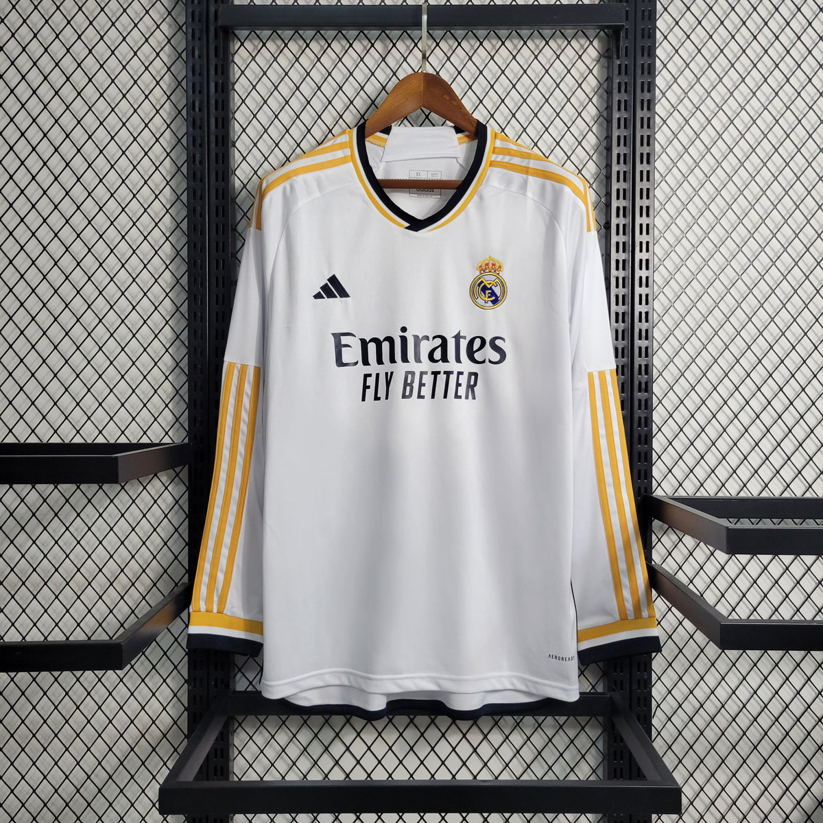 Camisola Real Madrid Home Manga comprida 23/24 - Adidas Adepto Masculina - Adepto