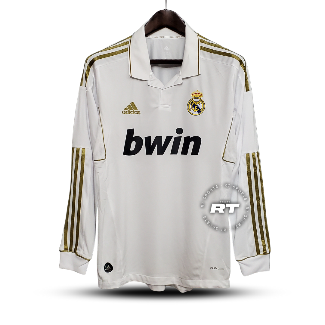 Camisola Real Madrid Titular 11/12 - Versão Retro Manga Comprida