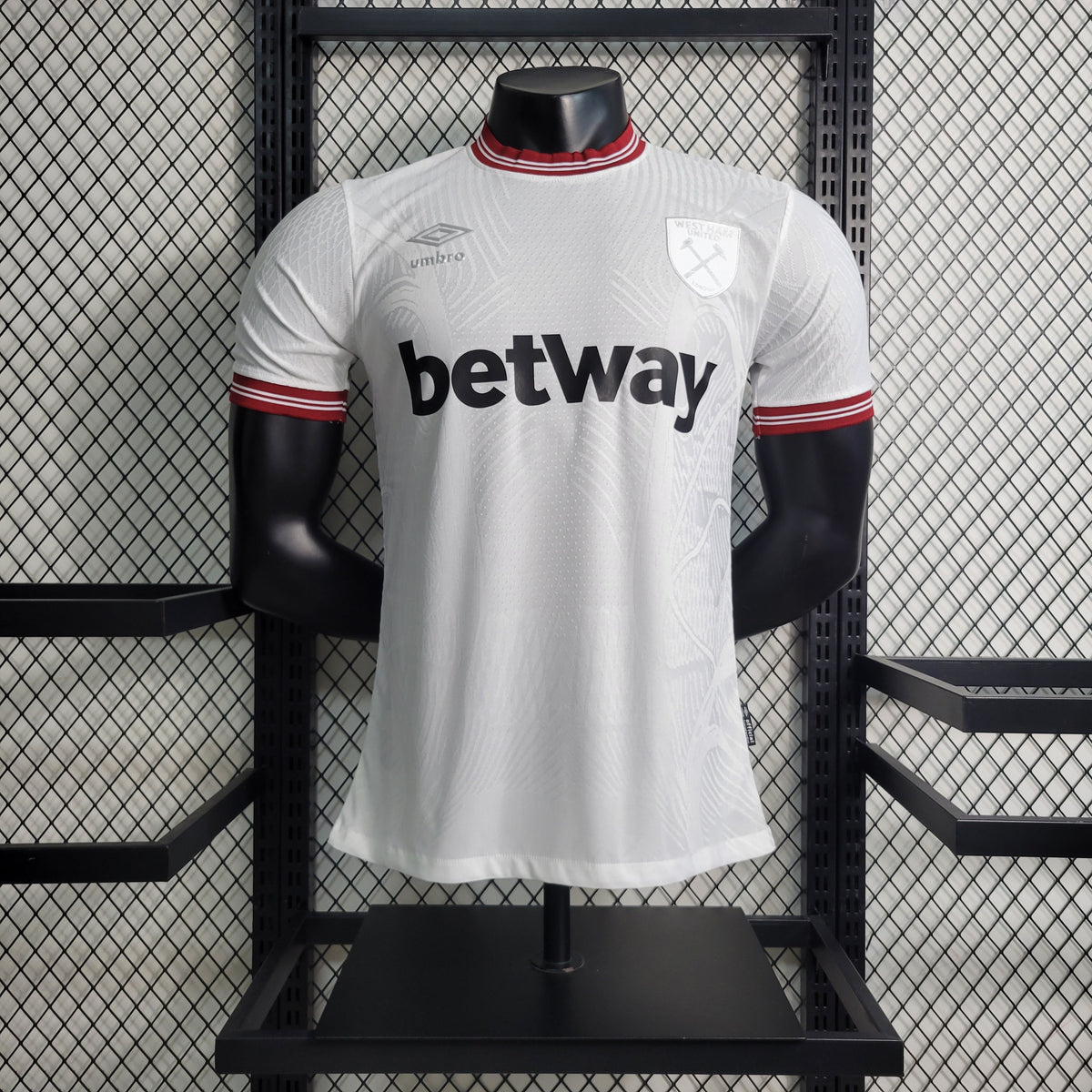 Camisola West Ham Away 23/24 - Umbro Jogador Masculino