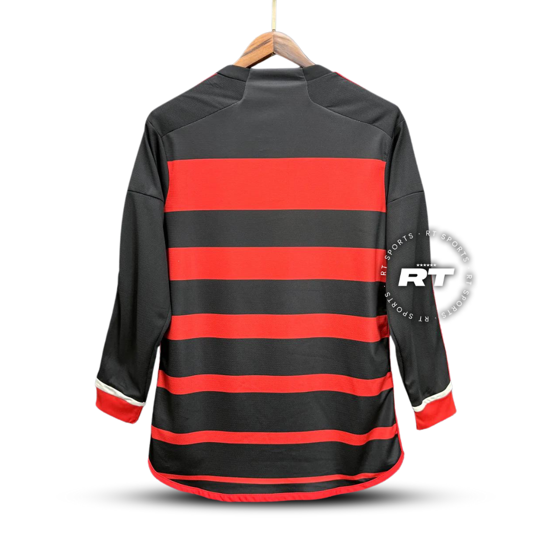 Camisola do Flamengo 2024/25 Adepto Lançamento Manga Longa