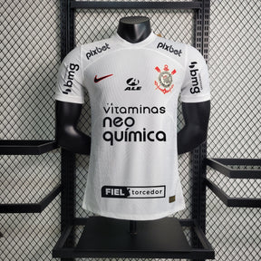 Camisola Corinthians Home 23/24 Nike Jogador Masculina + Patrocínio