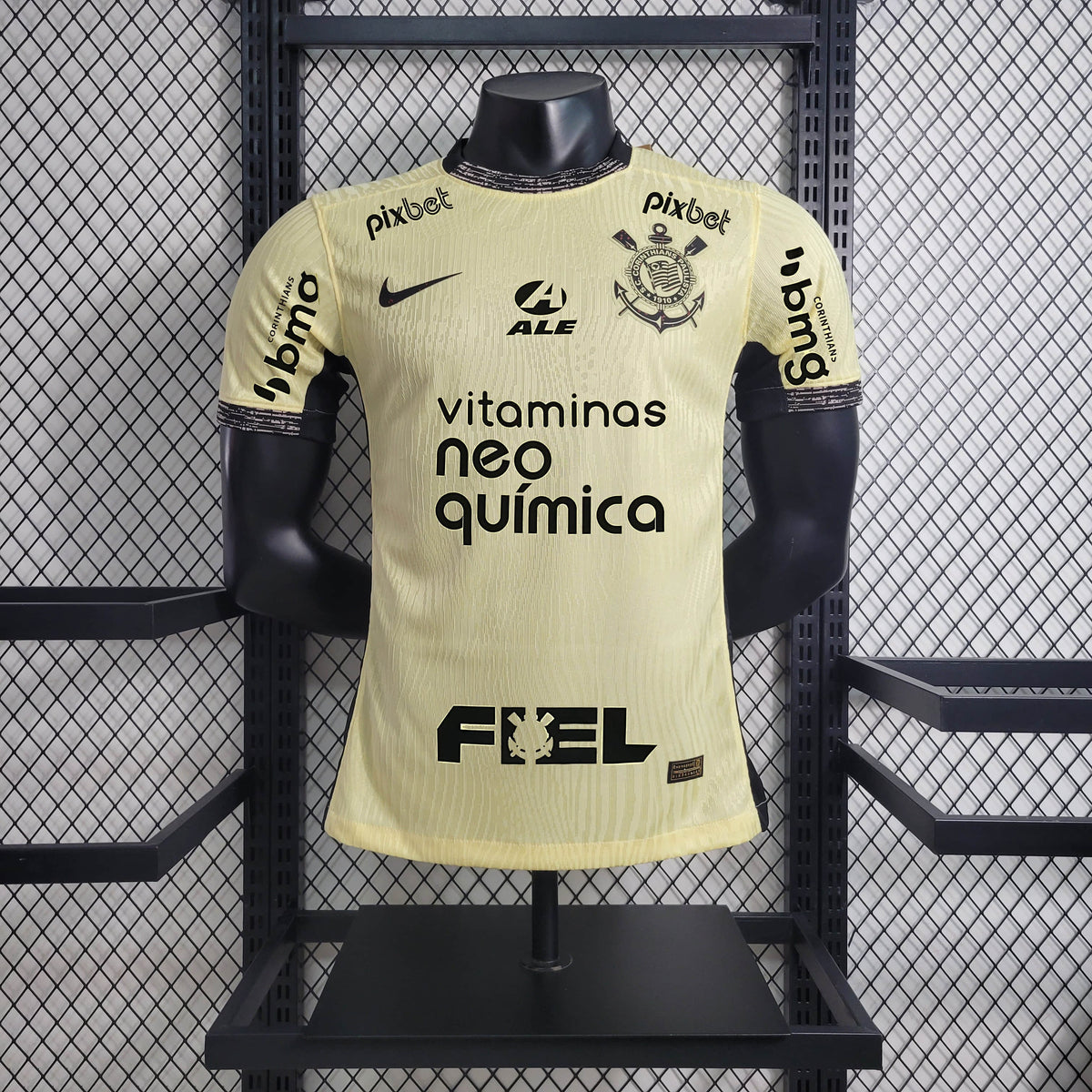 Camisola Corinthians Away III 23/24 Nike Jogador Masculina + Patrocínio