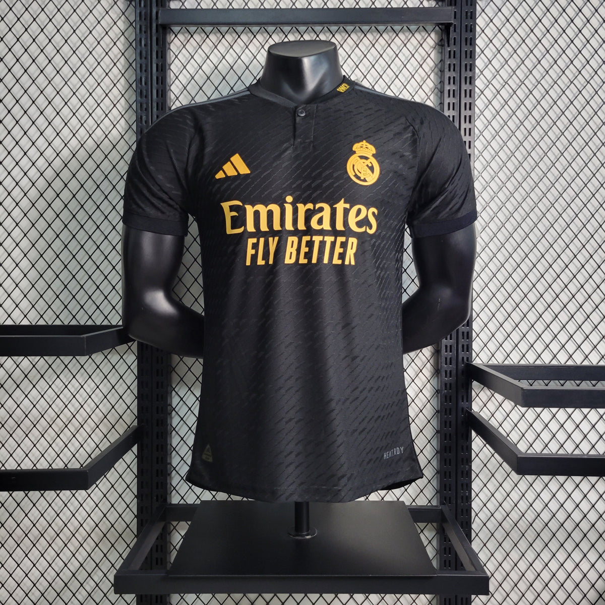 Camisola Real Madrid Away Preta III 23/24 - Versão Jogador Masculina