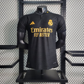 Camisola Real Madrid Away Preta III 23/24 - Versão Jogador Masculina