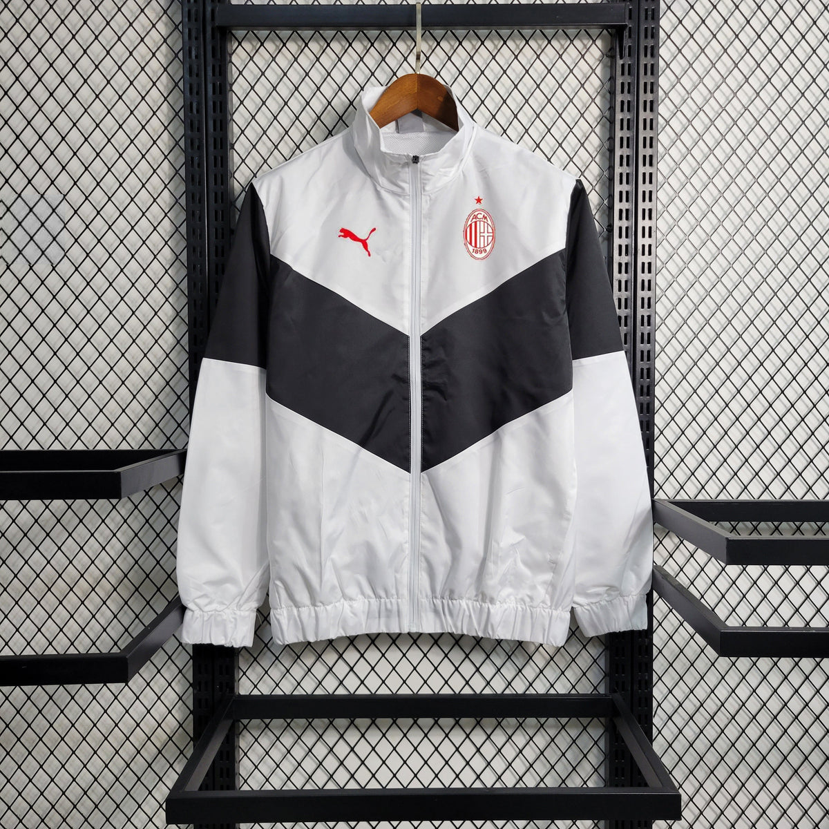 Casaco Corta Vento Milan 23/24 - Branco e Preto