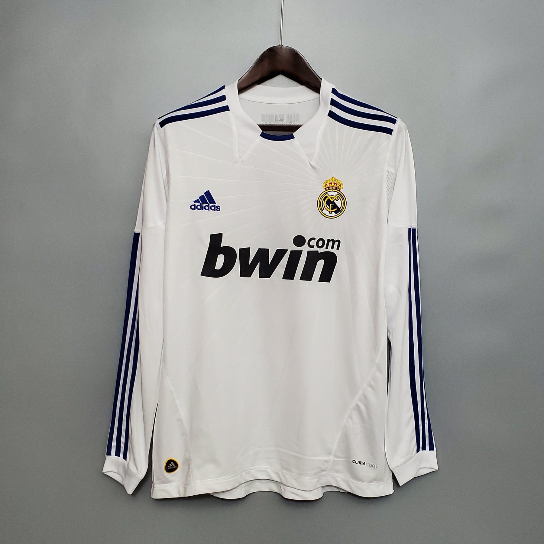 Camisola Real Madrid Titular 10/11 - Versão Retro Manga Comprida