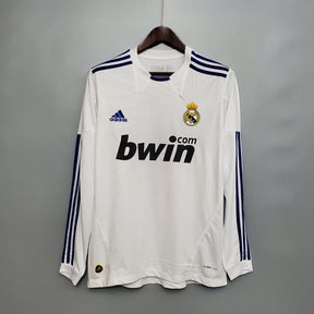Camisola Real Madrid Titular 10/11 - Versão Retro Manga Comprida