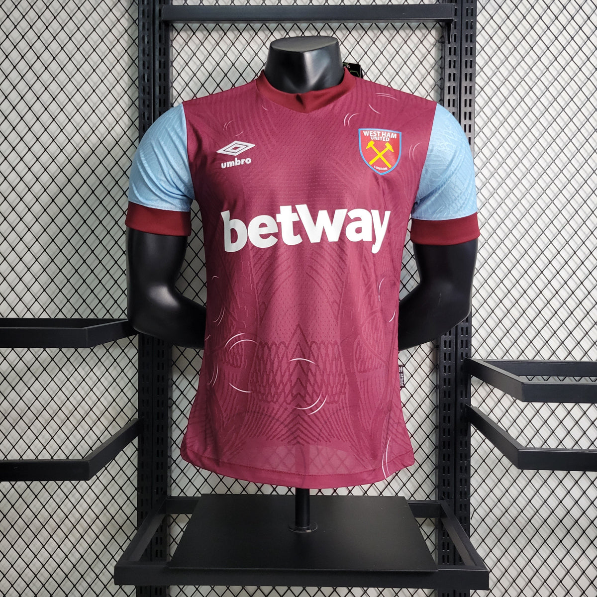 Camisola West Ham Home 23/24 - Umbro Jogador Masculino
