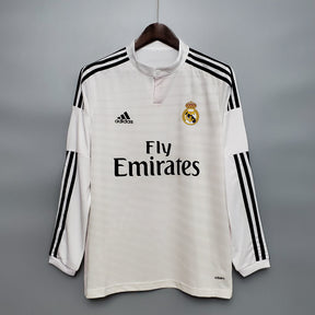 Camisola Real Madrid Titular 14/15 - Versão Retro Manga Comprida