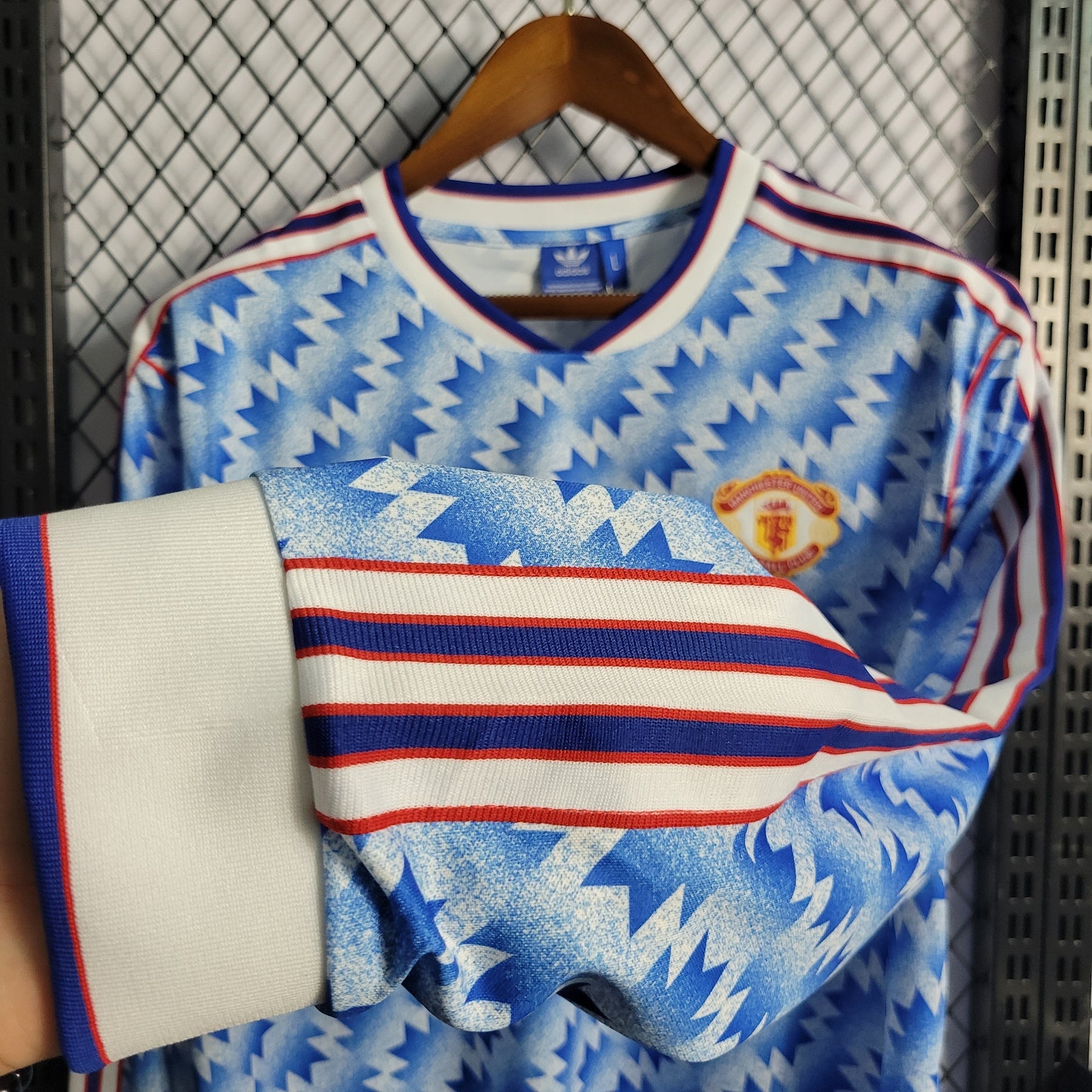 Camisola Manchester United Reserva 90/92 - Versão Retro Manga Comprida