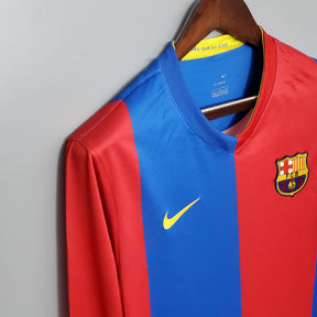 Camisola Barcelona Titular 06/07 - Versão Retro Manga Comprida