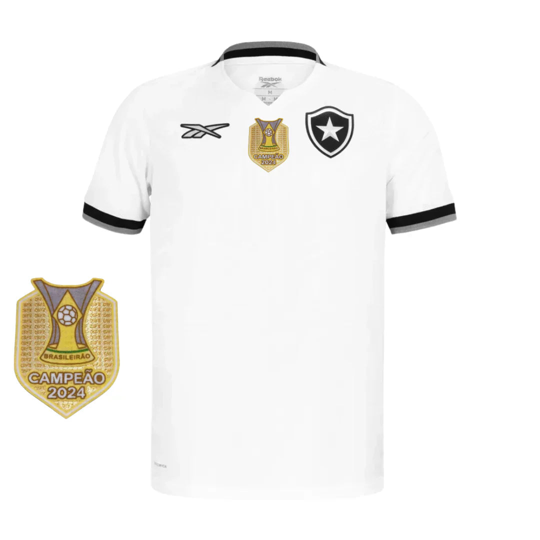 Camisola Botafogo Reebok 2024/25 Lançamento Com Patch de Campão Brasileiro