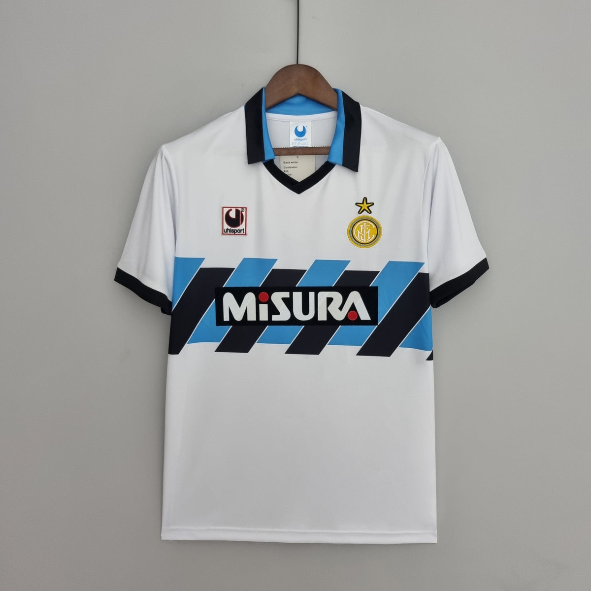 Camisola Inter de Milão Reserva 90/91 - Versão Retro