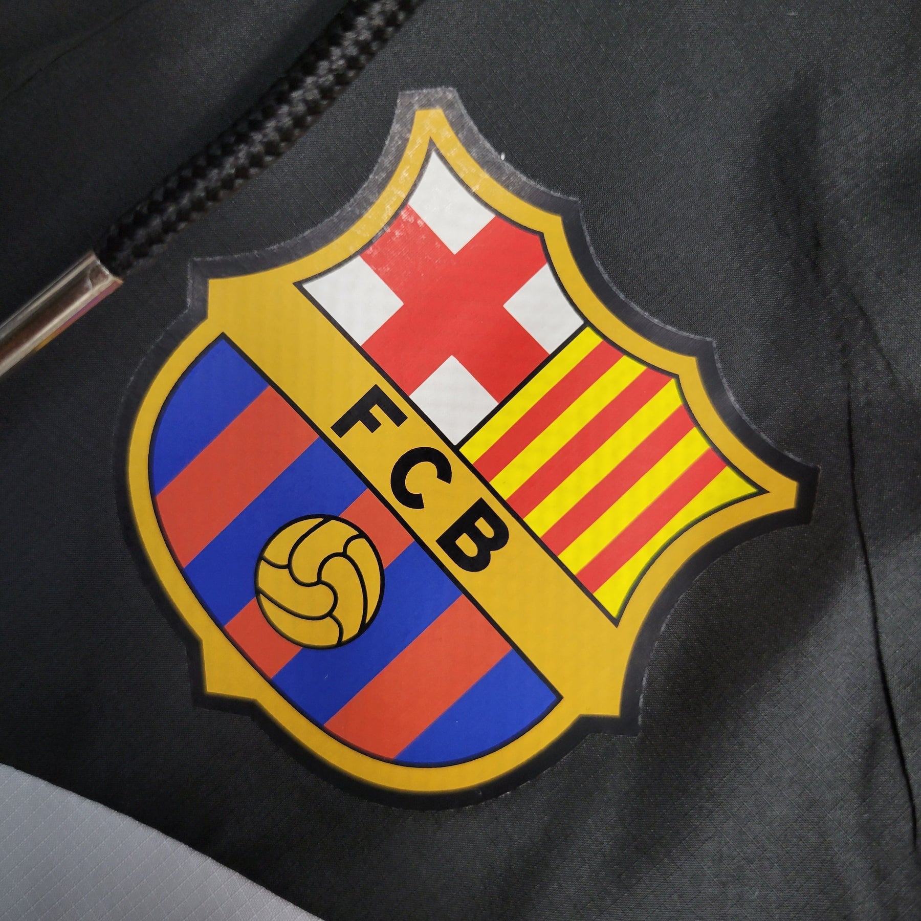 Casaco Corta Vento Barcelona 23/24 - Preto