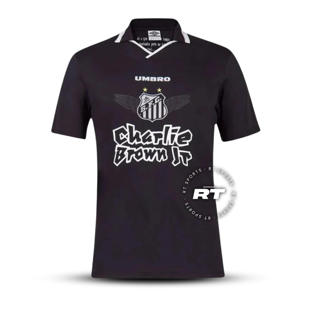 Camisola Santos Edição Especial Charlie Brown Preta 22/23 - Versão Adepto