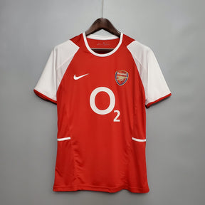 Camisola Arsenal Titular 02/04 - Versão Retro