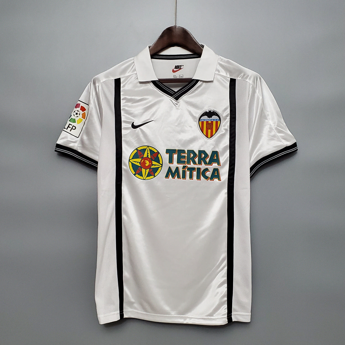 Camisola Valencia Titular 01/02 - Versão Retro