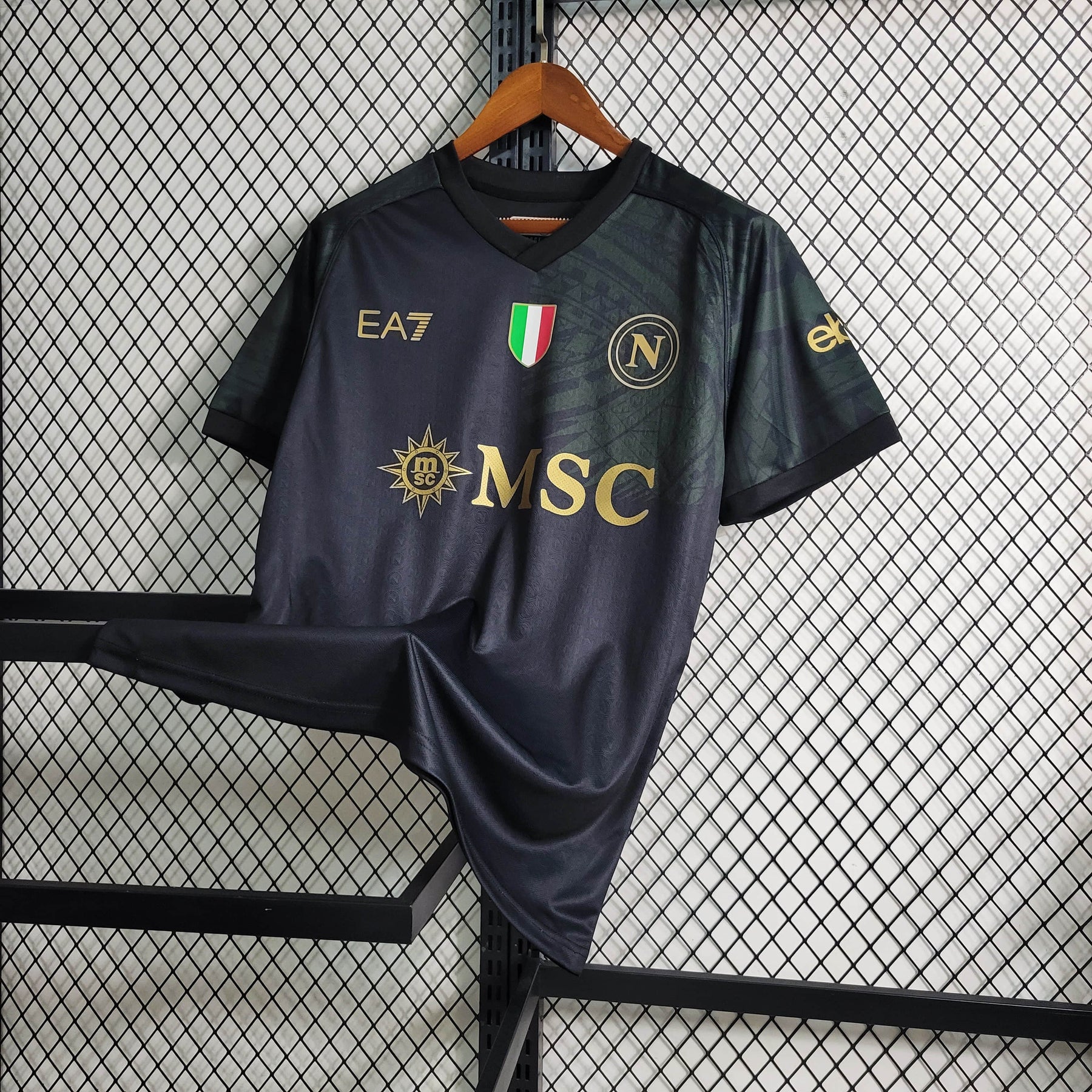 Camisola Napoli Away 23/24 EA7 Adepto Masculina - Lançamento
