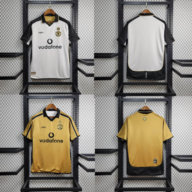 Camisola Manchester United 01/02 Versão Retro Dupla Face