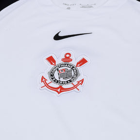 Camisola Corinthians I 25/26 Adepto Nike Masculina - Branco+Preto