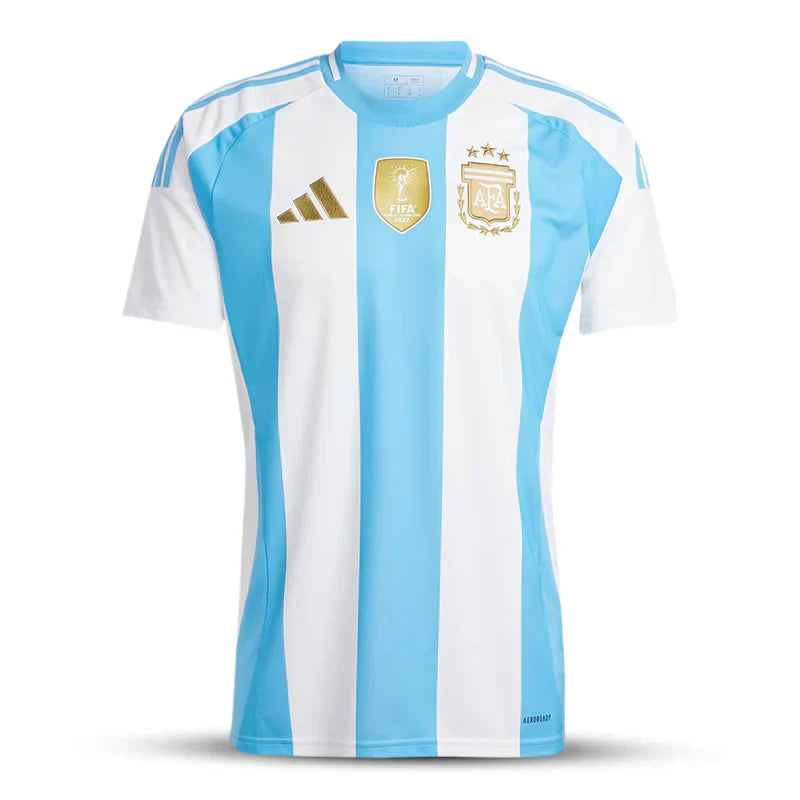 Argentina 24/25 Adidas Adepto Masculina Com Patch de Campeão