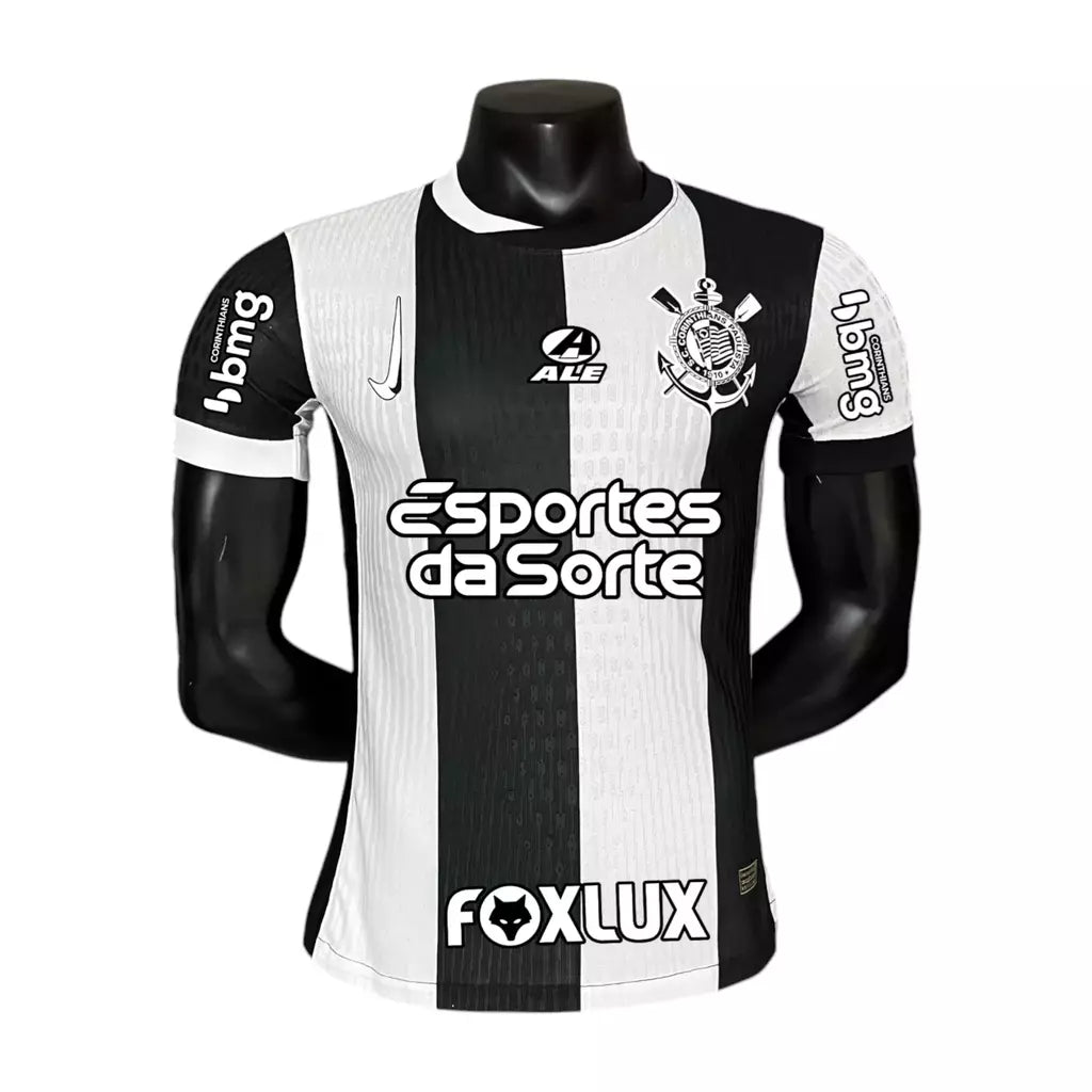 Camisola Corinthians 24/25 Nike Jogador Masculina Com Patrocínios