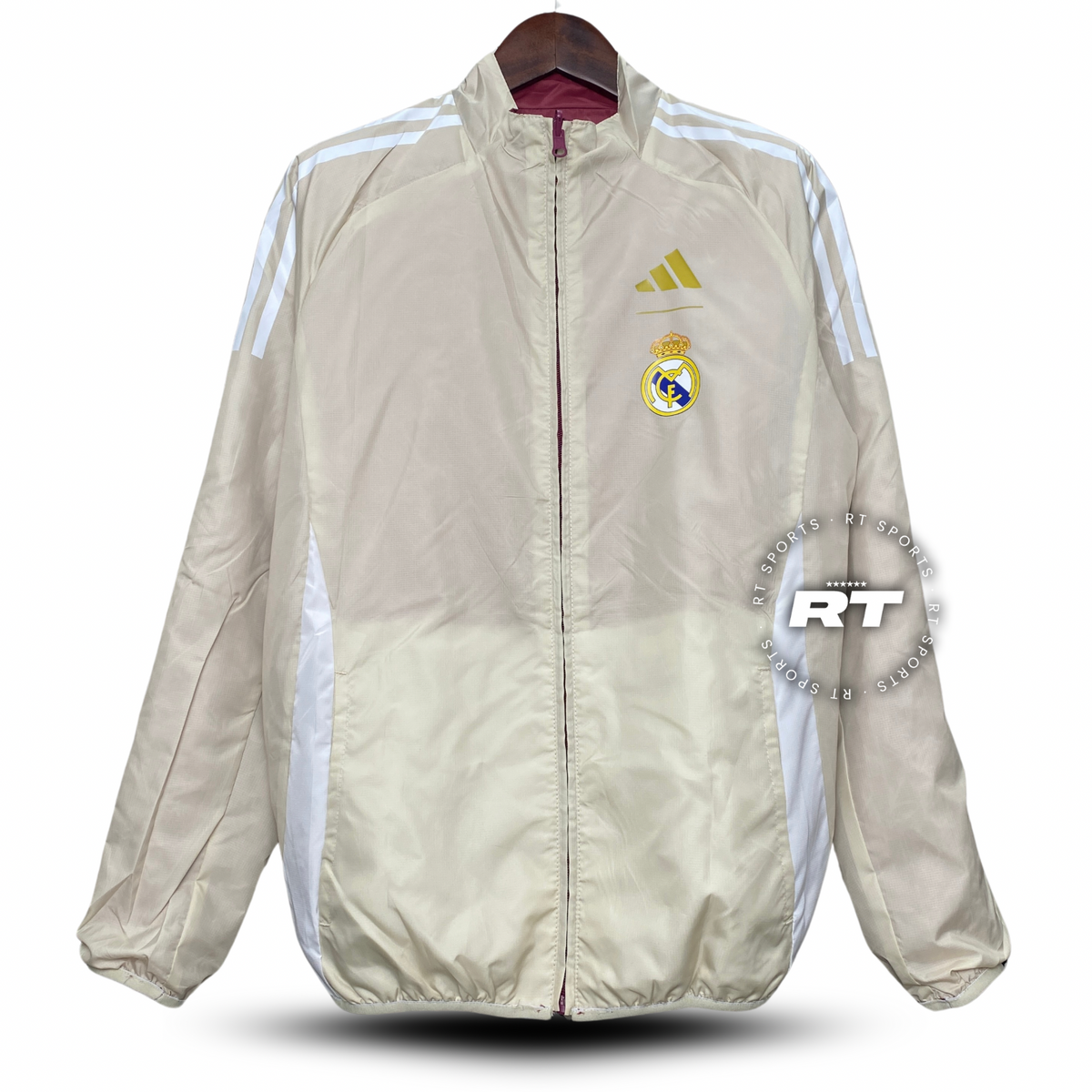 Casaco Corta Vento Real Madrid Dupla Face 2024/25