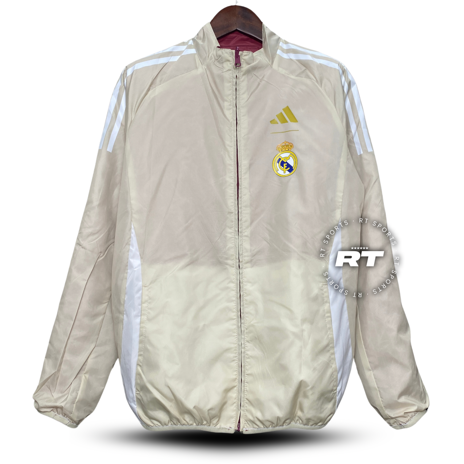 Casaco Corta Vento Real Madrid Dupla Face 2024/25