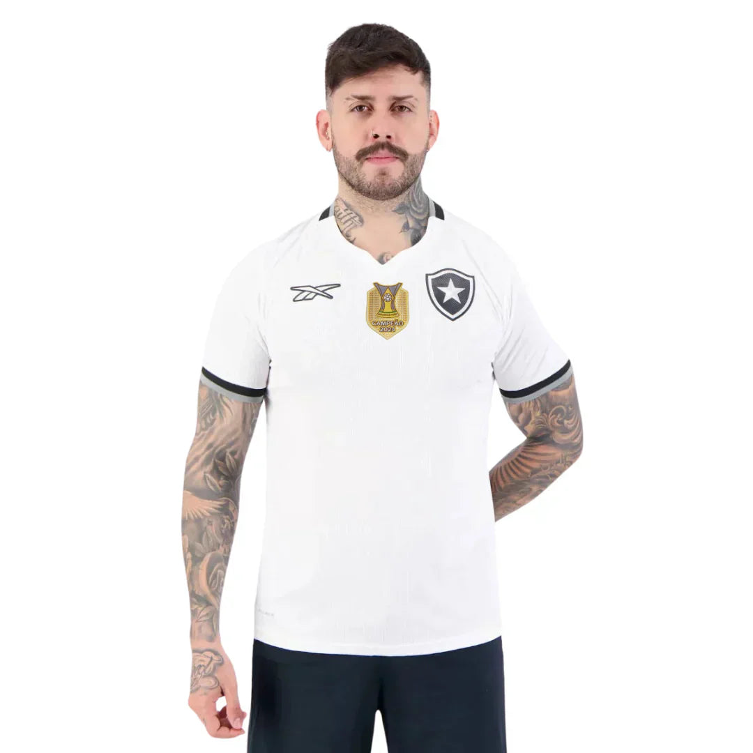 Camisola Botafogo Reebok 2024/25 Lançamento Com Patch de Campão Brasileiro