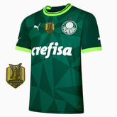 Camisola Palmeiras Home 23/24 - Puma Adepto Masculina com Patch de atual Campeão Brasileiro 2023