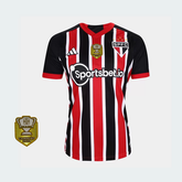 Camisola São Paulo Home 23/24 - Adidas Adepto Masculina - Lançamento com Patch de atual campeão da Copa do Brasil