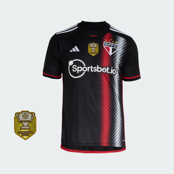 Camisola São Paulo Home 23/24 - Adidas Adepto Masculina - Lançamento com Patch de atual campeão da Copa do Brasil
