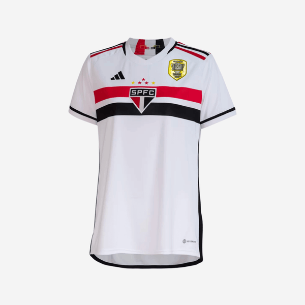 Camisola São Paulo Away 23/24 - Adidas Feminina Com Patch de campeão da Copa do Brasil