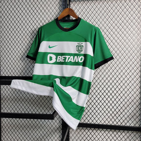 Camisola Sporting Home  23/24 - Nike Adepto Masculina - Lançamento