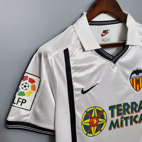 Camisola Valencia Titular 01/02 - Versão Retro