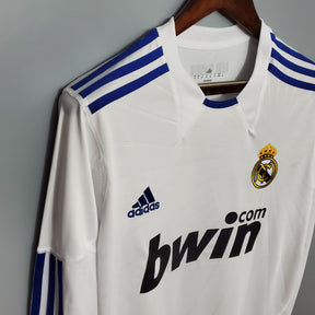 Camisola Real Madrid Titular 10/11 - Versão Retro Manga Comprida