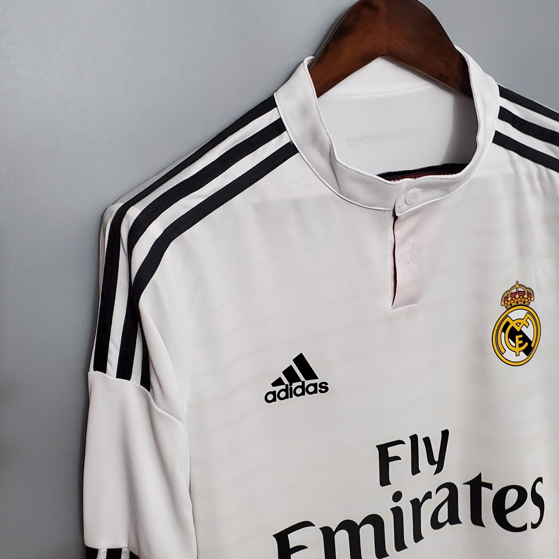 Camisola Real Madrid Titular 14/15 - Versão Retro Manga Comprida