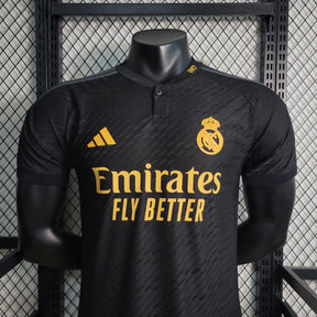 Camisola Real Madrid Away Preta III 23/24 - Versão Jogador Masculina