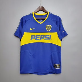 Camisola Boca Juniors Titular 03/04 - Versão Retro