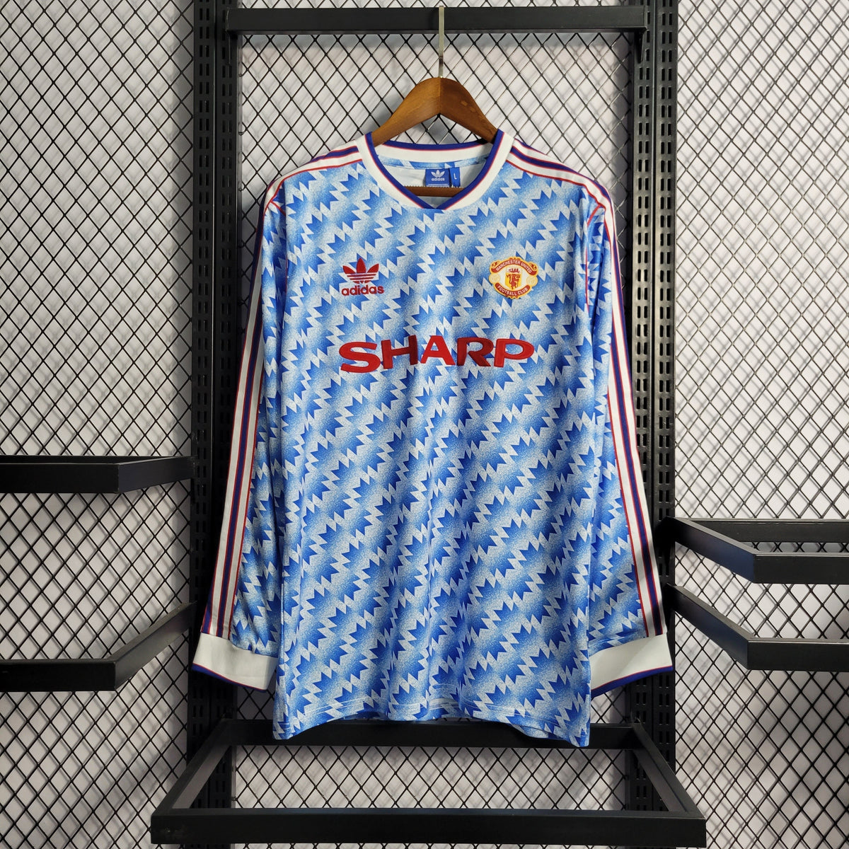 Camisola Manchester United Reserva 90/92 - Versão Retro Manga Comprida