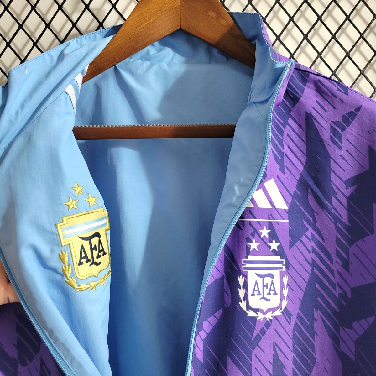 Casaco Corta Vento Argentina Dupla Face 2023