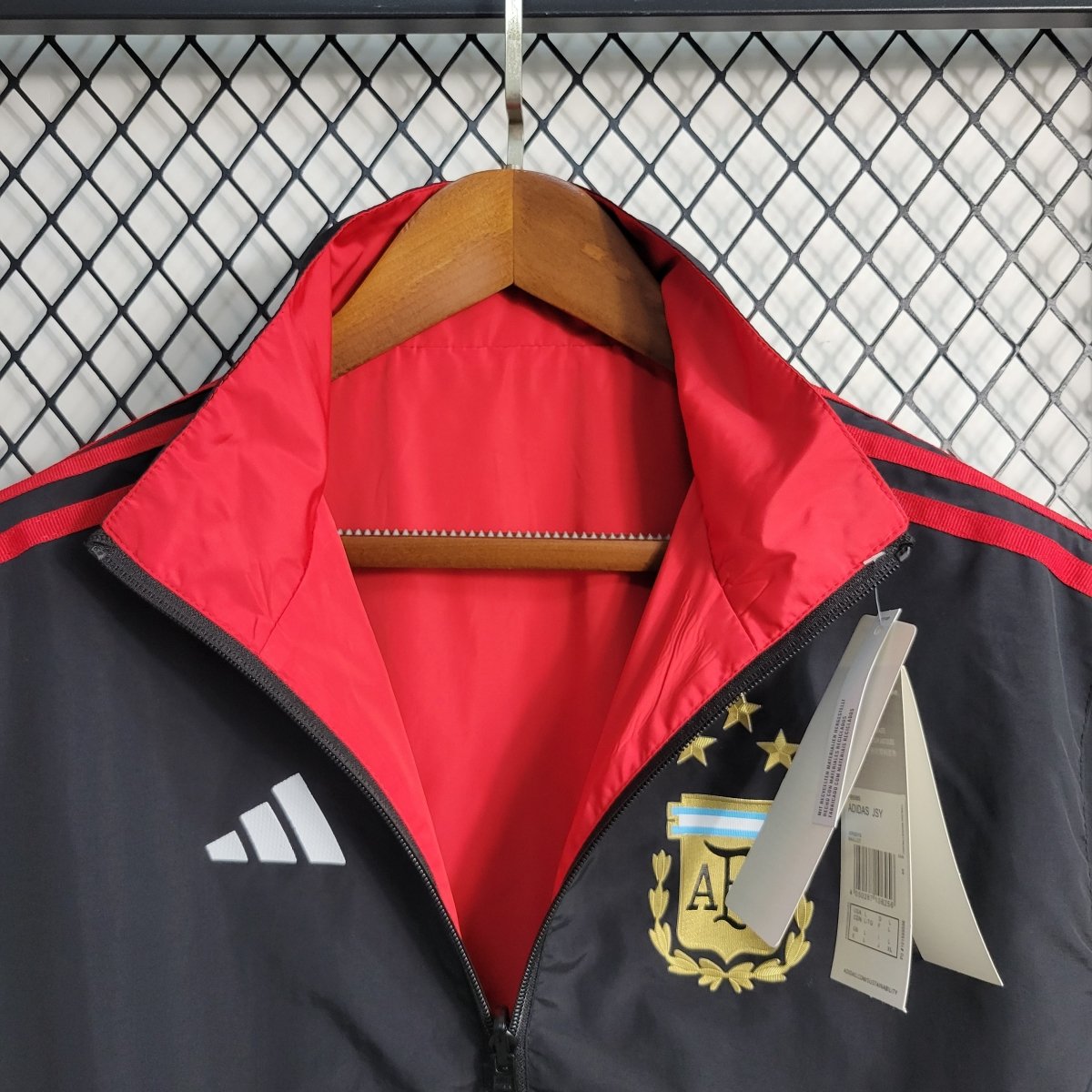 Casaco Corta Vento Argentina Dupla Face RedBlack Edition 2023